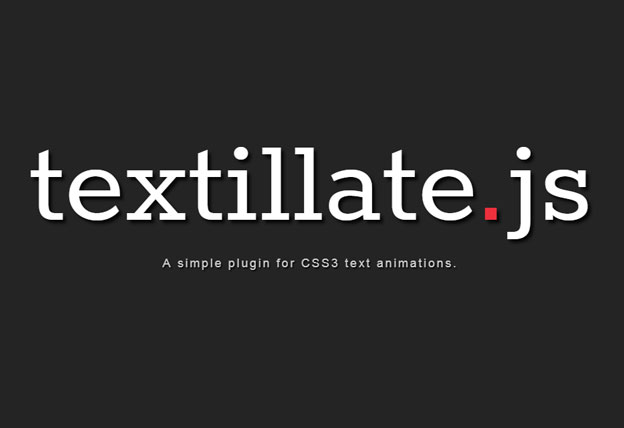 Jquery Plugin For CSS3 Text Animations – Textillate.js