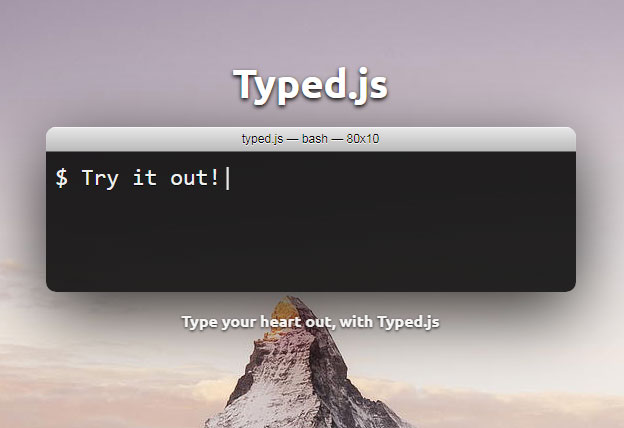 JavaScript Typing Animation Library  - jqueryHub