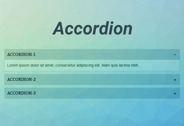 Very Light And Simple Javascript And CSS Accordion Module – Accordion
