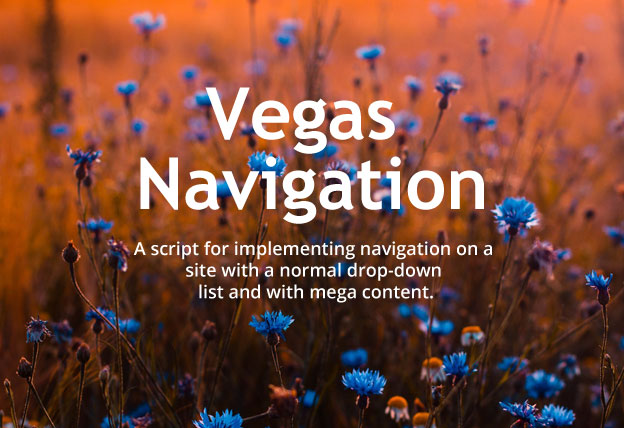 Responsive Drop-down List With Mega Menu – vegas-nav