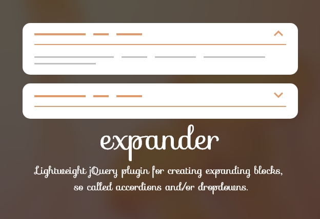 Lightweight jQuery Plugin For Accordion – Expander