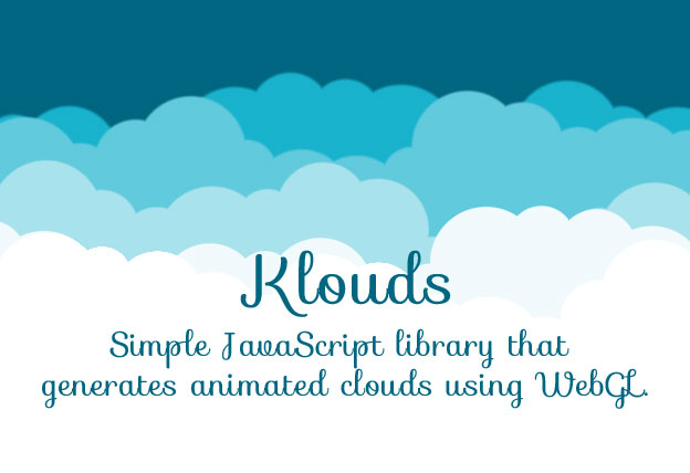 JavaScript Library For Smooth Animated Clouds - Klouds - jqueryHub