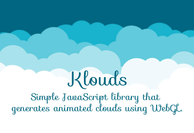 JavaScript Library For Smooth Animated Clouds – Klouds